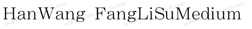 HanWang FangLiSuMedium Gb5字体转换